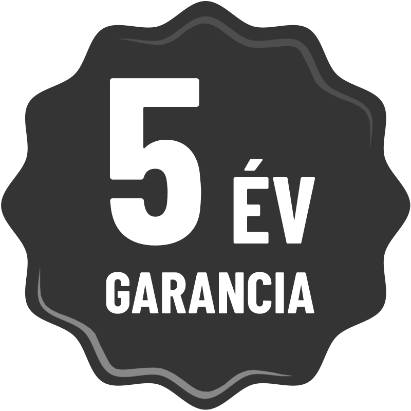 5 év garancia